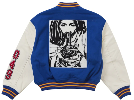 Supreme Hysteric Glamour Varsity Jacket Blue Lookbook Supreme Hysteric Glamour Varsity Jacket Blue