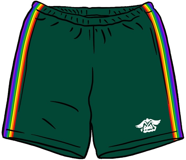 supreme-hysteric-glamour-velour-short-green