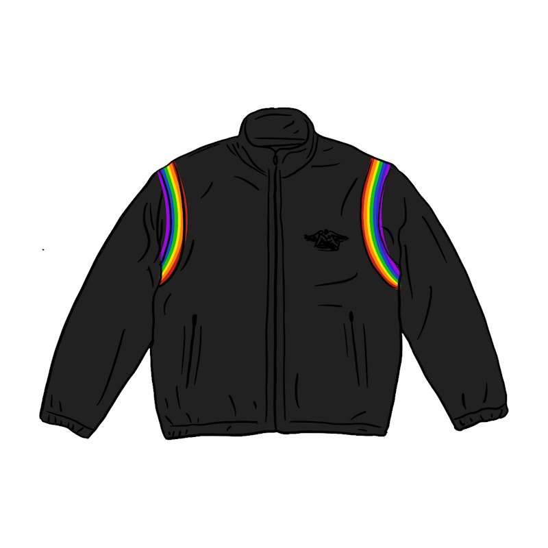 Buy Supreme HYSTERIC GLAMOUR Jaket Trek Velour Hitam