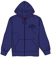 Supreme HYSTERIC GLAMOUR Zip Up Hooded Sweatshirt Navy Pudar Buy Supreme HYSTERIC GLAMOUR Zip Up Hooded Sweatshirt Navy Pudar