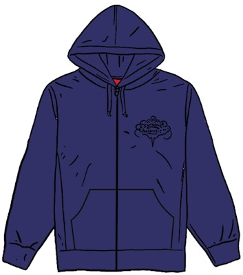 Supreme HYSTERIC GLAMOUR Zip Up Hooded Sweatshirt Navy Pudar Buy Supreme HYSTERIC GLAMOUR Zip Up Hooded Sweatshirt Navy Pudar