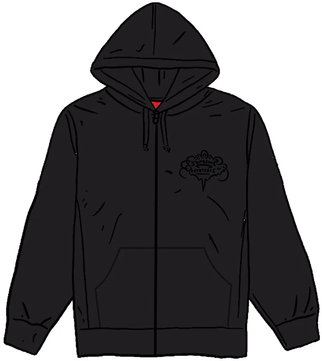 supreme-hysteric-glamour-zip-up-hooded-sweatshirt-black