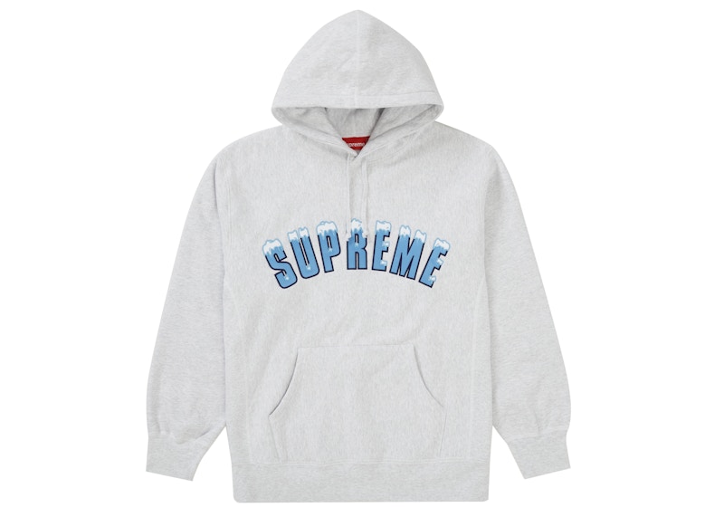 Supreme Icy Arc Hooded Sweatshirt Ash Grey