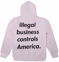 Supreme Illegal Business Hooded Sweatshirt Light Purple Supreme Illegal Business Hooded Sweatshirt Light Purple