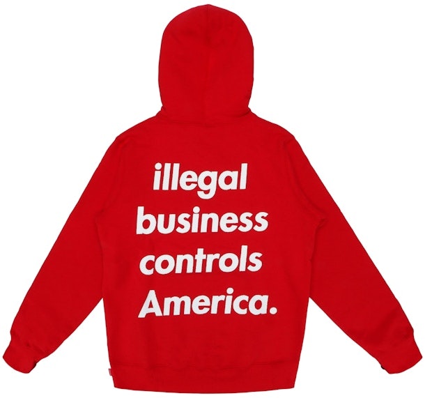 supreme-illegal-business-hooded-sweatshirt-red