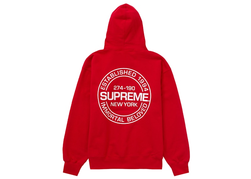 Supreme Immortal Hooded Sweatshirt Red