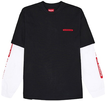 Supreme Inc. 拼接長袖上衣 黑色 Buy Supreme Inc. 拼接長袖上衣 黑色