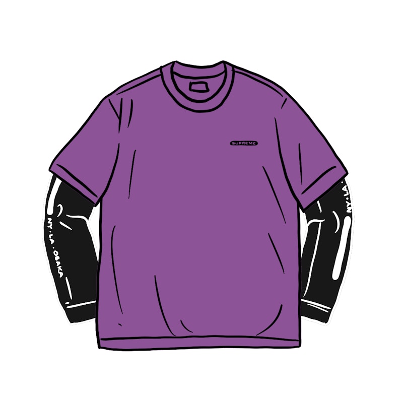 シュプリーム スモールボックス ロンT ラベンダー を購入 - Novelship