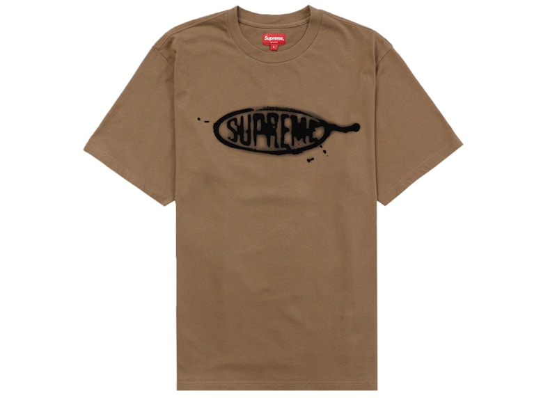 Buy Supreme Ink Blot Atasan S/S Warna Zaitun Cokelat