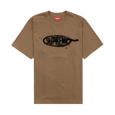 Supreme Ink Blot S/S Top Olive Brown