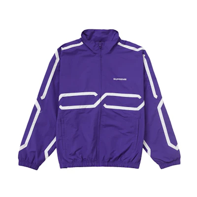 Supreme Inset Link Track Jacket Purple