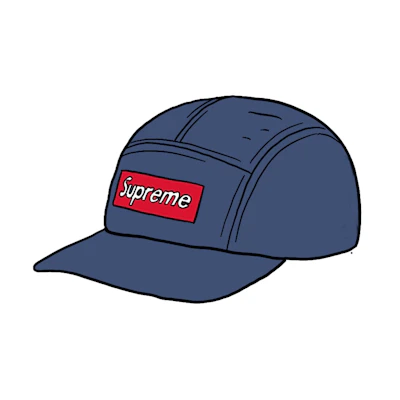 Supreme Inset Logo Camp Cap Royal