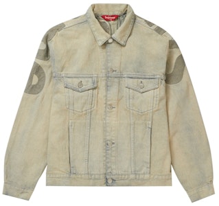 Supreme拼接Logo牛仔工装夹克脏款 Buy Supreme拼接Logo牛仔工装夹克脏款