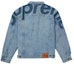 Order Supreme Inset Logo Denim Trucker Jacket Washed Blue