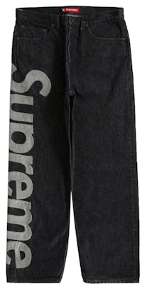 Supreme Inset Logo Jean Black Buy Supreme Inset Logo Jean Black