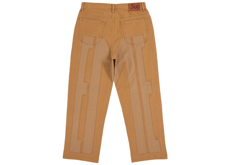 Order Supreme Inset Spellout Baggy Jean Brown