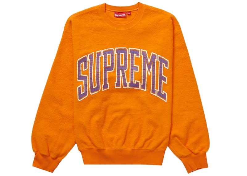 Buy Supreme Inside Out Crewneck Orange