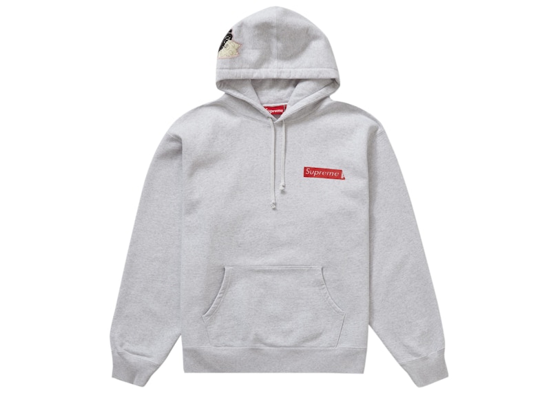Buy Supreme Box Logo Hooded Sweatshirt (FW17) Heather Grey - Novelship