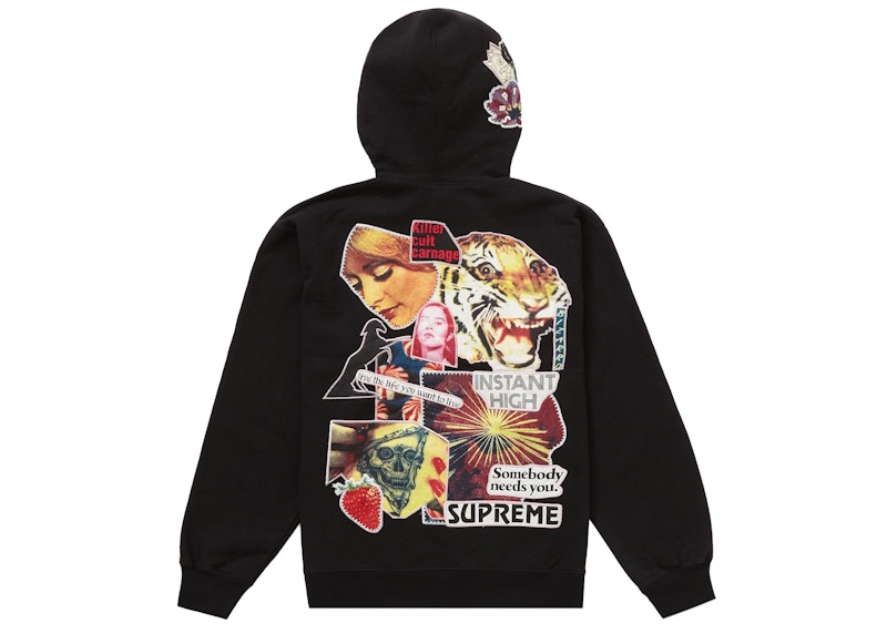 Supreme Instant High Patches Hooded Sweatshirt 'Black' 圖 2