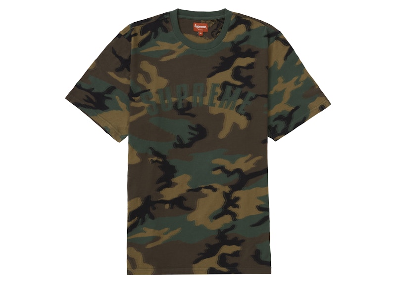 Supreme Intarsia Camo S/S Top Woodland Camo (FW21)