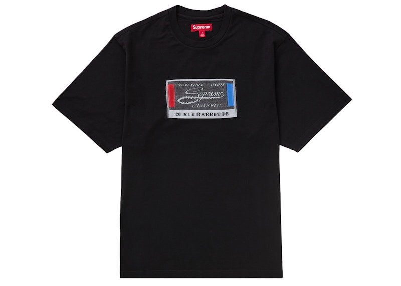 Supreme Intarsia Label S/S Top Black