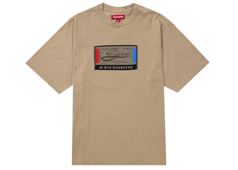 Supreme Intarsia Label S/S Top Tan