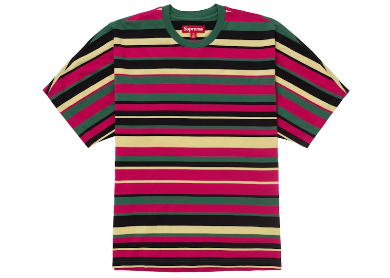 Order 슈프림 인타르시아 반팔 톱 (SS25) 스트라이프