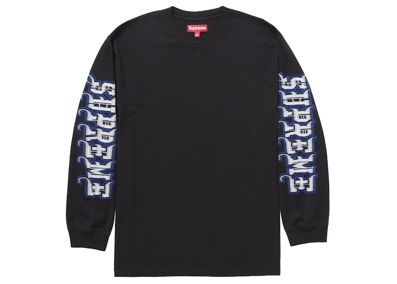 Supreme Intarsia Sleeve L/S Top (FW25) Black