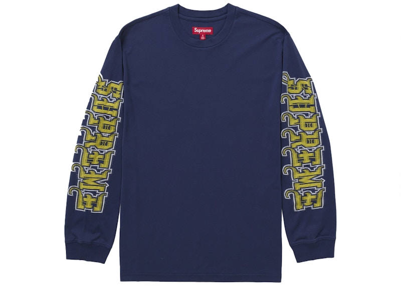 Supreme Intarsia Sleeve L/S Top (FW25) Navy