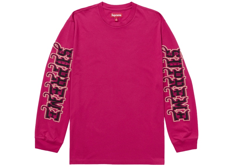 Supreme Intarsia Sleeve L/S Top (FW25) Pink