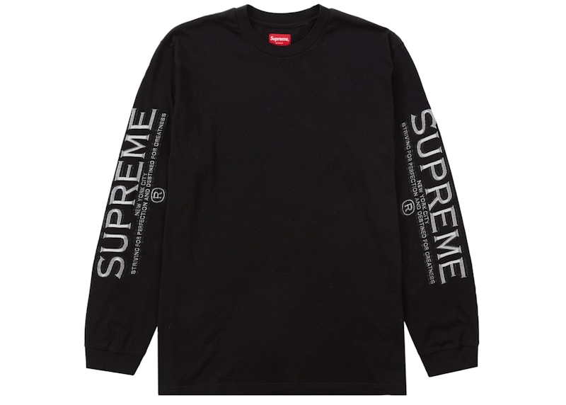 Supreme Intarsia Sleeve L/S Top Black