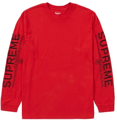 Supreme Intarsia Sleeve L/S Top Red Buy Supreme Intarsia Sleeve L/S Top Red
