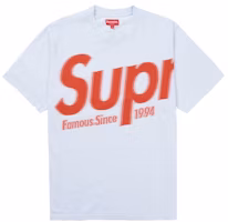 Supreme Intarsia Spellout S/S Top Light Blue