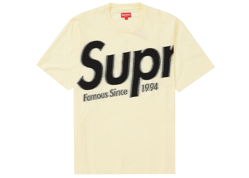 Buy Supreme Intarsia Spellout S/S Top Kuning Pudar