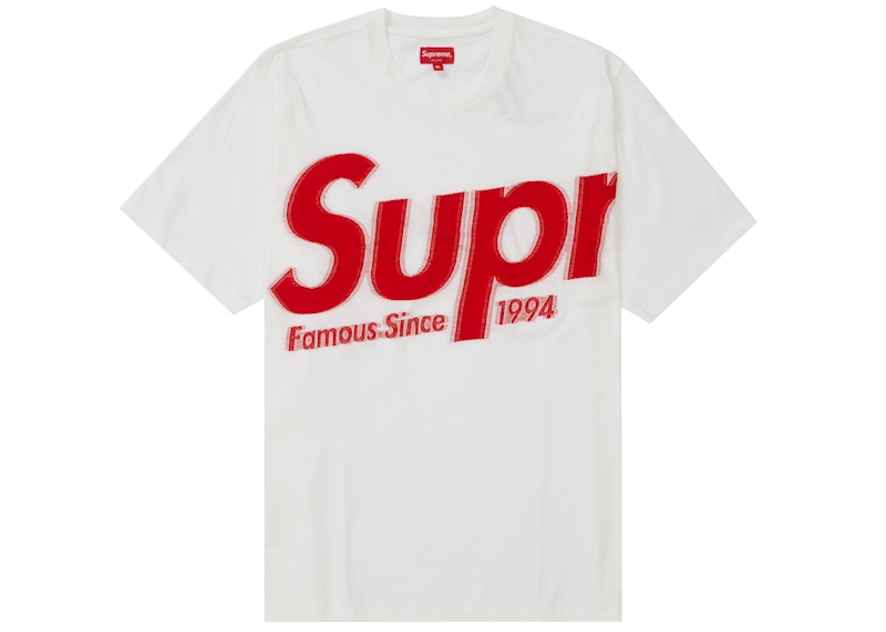Buy Supreme Intarsia Spellout Baju S/S Putih