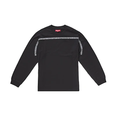 Supreme Intarsia Stripe L/S Top Black