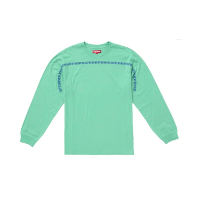 Supreme Intarsia Stripe L/S Top Bright Green