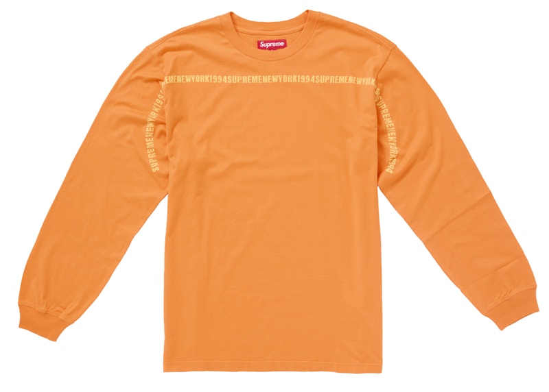 Supreme Intarsia Stripe L/S Top Bright Orange