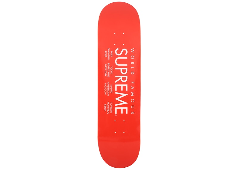 Supreme International Skateboard Deck Red