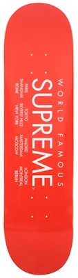 Supreme Internasional Skateboard Deck Merah Buy Supreme Internasional Skateboard Deck Merah
