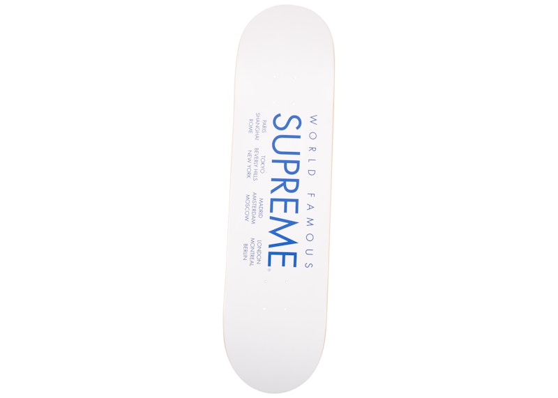 Supreme International Skateboard Deck White
