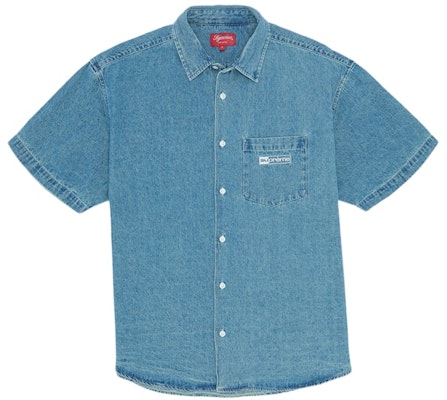 Supreme Invert Denim S/S Shirt Blue Buy Supreme Invert Denim S/S Shirt Blue
