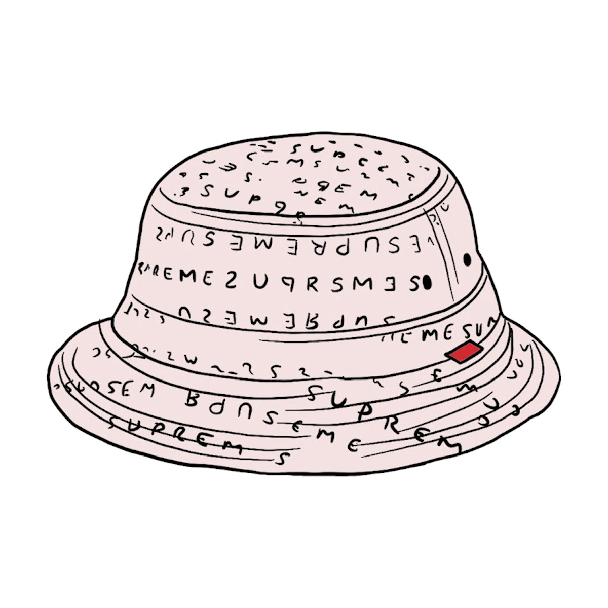 Buy Supreme Jacquard Logos Denim Crusher Pink Novelship