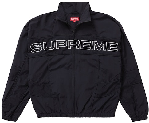 Supreme Jaket Hitam Panel Trek Jacquard Buy Supreme Jaket Hitam Panel Trek Jacquard