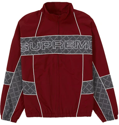 Supreme Jaket Trek Panel Jacquard Merah Buy Supreme Jaket Trek Panel Jacquard Merah