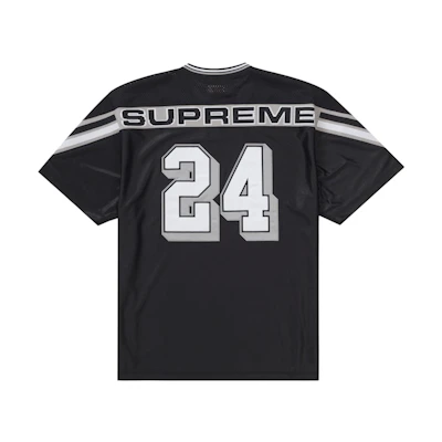 Supreme Jacquard Rib Football Jersey Black