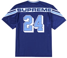 Supreme Jacquard Rib Football Jersey Blue Supreme Jacquard Rib Football Jersey Blue