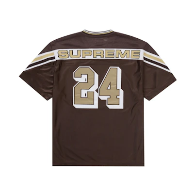 Supreme Jacquard Rib Football Jersey Brown