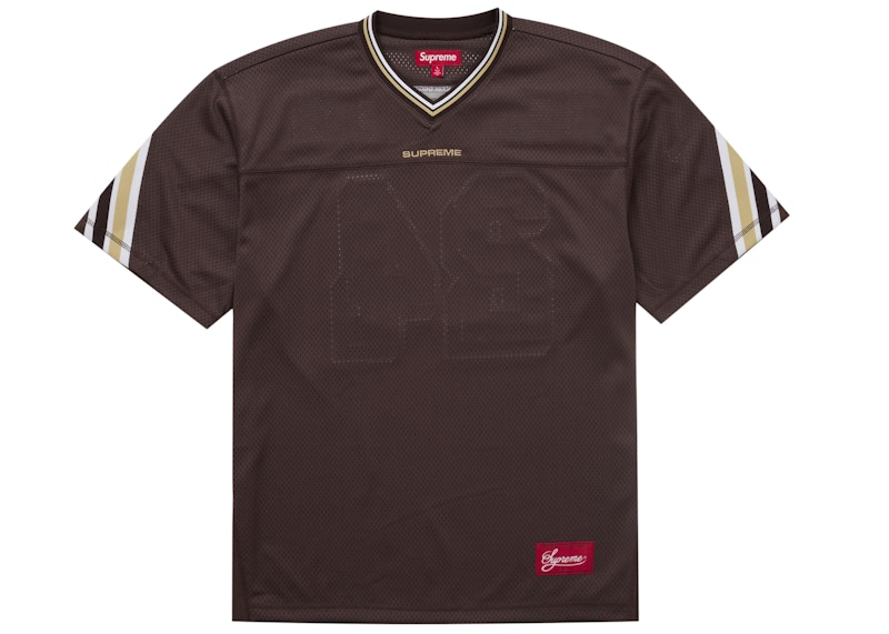 Supreme Jacquard Rib Football Jersey Brown 圖 2