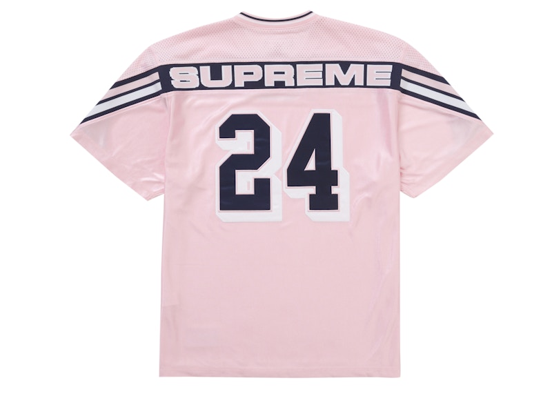 Supreme Jacquard Rib Football Jersey Pink